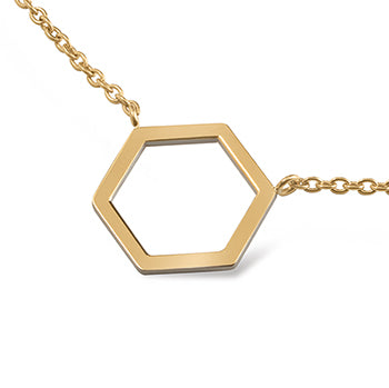 Titanium Hexagon Link Bracelet